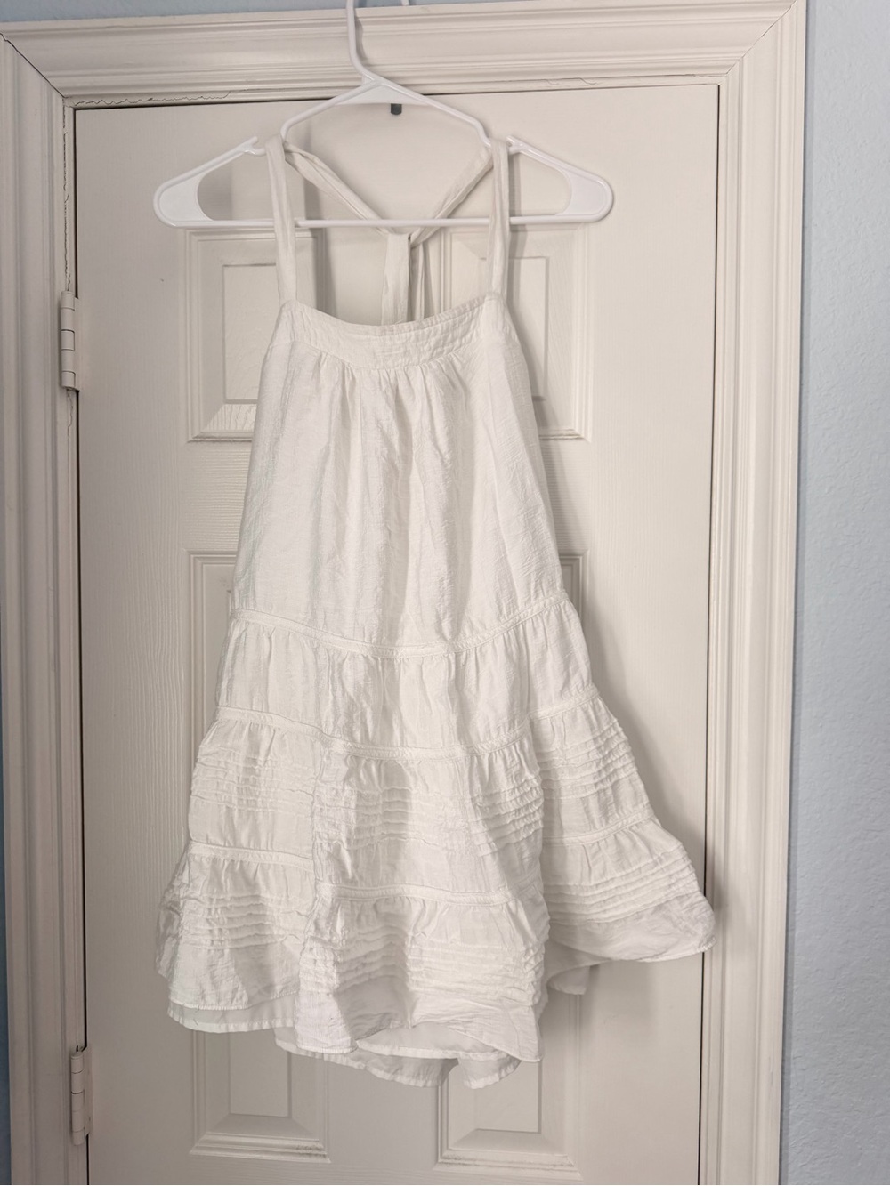 Mustard seed white mini dress